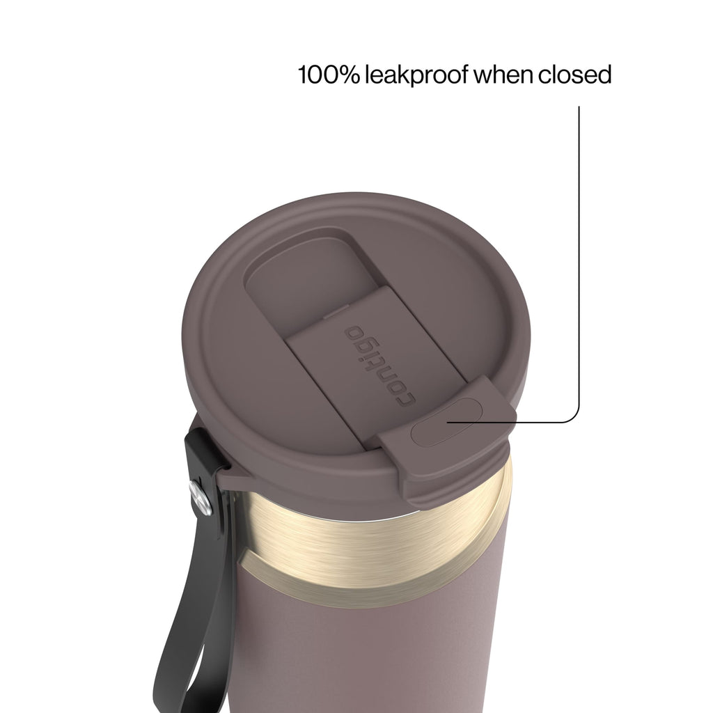 Contigo DualSip 24 oz Leakproof Insulated Water Bottle with Carrying Strap and 2-Way Lid - KKY1
