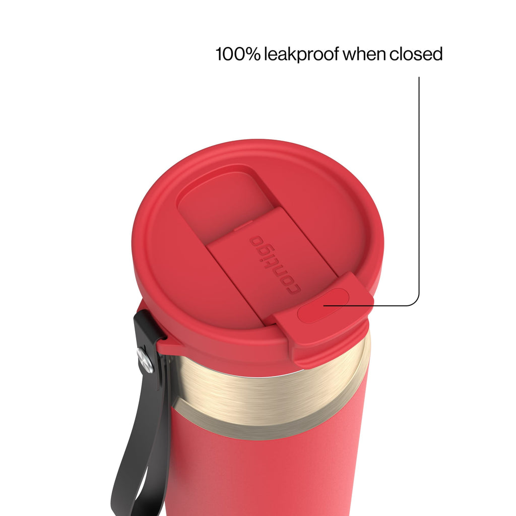 Contigo DualSip 24 oz Leakproof Insulated Water Bottle with Carrying Strap and 2-Way Lid - KKY1