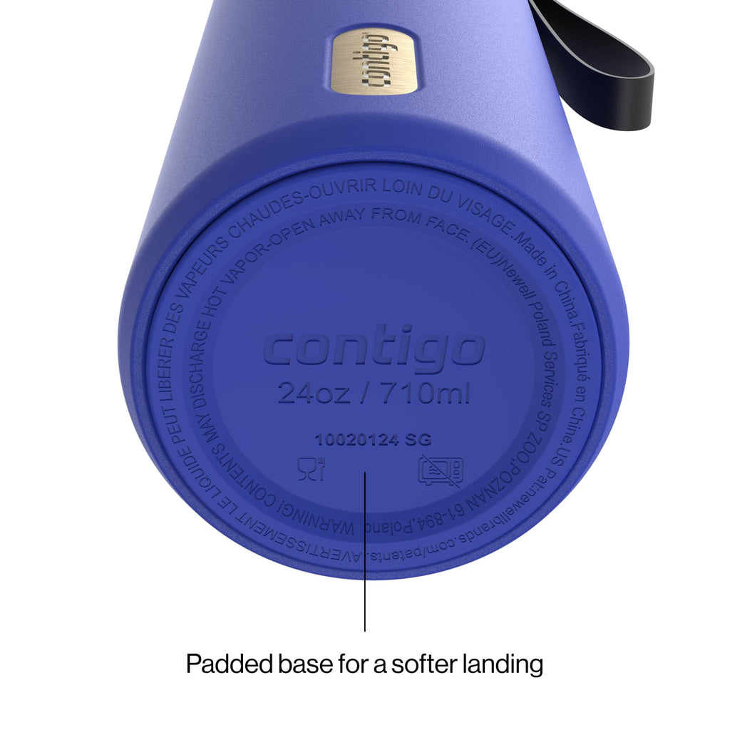 Contigo DualSip 24 oz Leakproof Insulated Water Bottle with Carrying Strap and 2-Way Lid - KKY1
