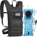 Brightify 17L Hydration Backpack with 3L TPU Water Bladder, Camel Backpack Hydration Pack for Hiking Hunting Climbing Cycling Biking Running, Molle Compatible Water Backpack for Men Women, Black - 1H75