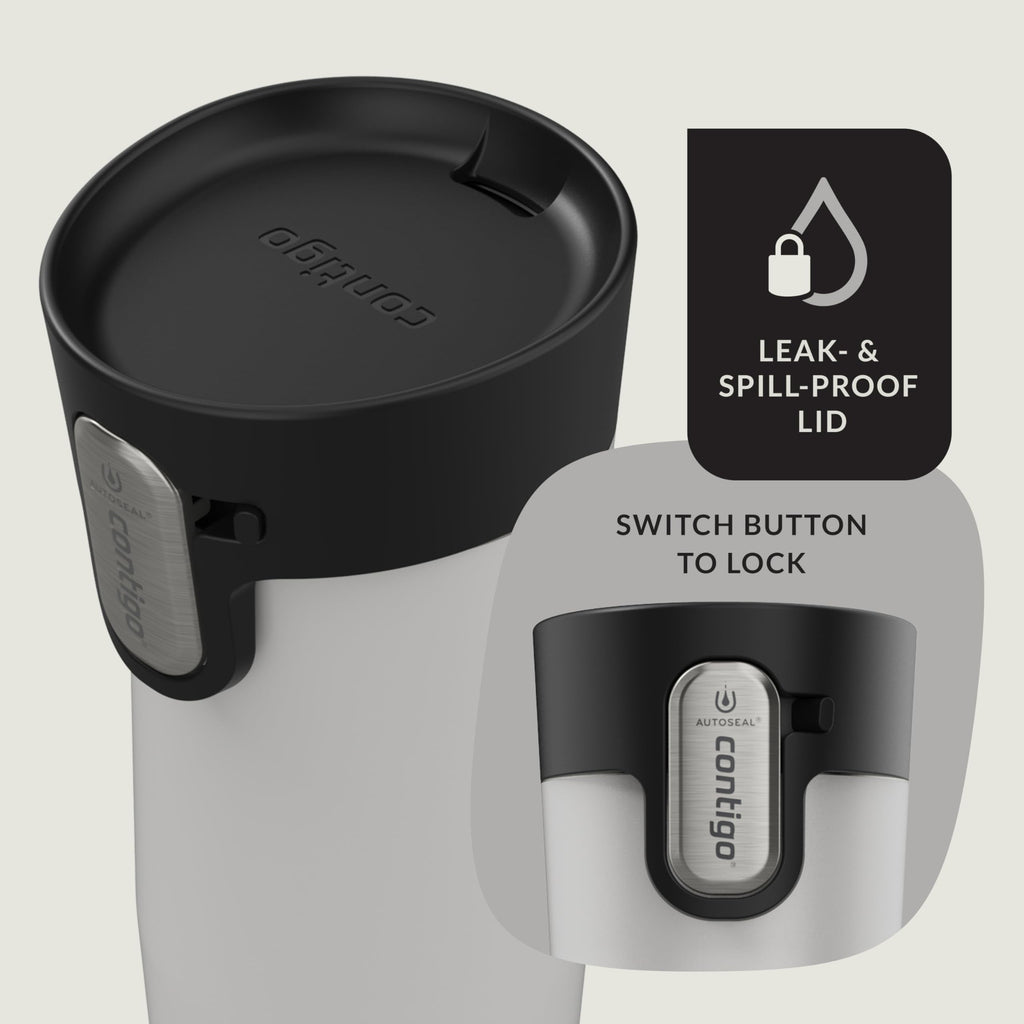 Contigo AUTOSEAL West Loop Vacuum-Insulated Stainless Steel Travel Mug with Easy-Clean Lid, 12oz - DWS8