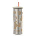 Contigo 20oz Shake &amp; Go Tumbler, Plastic with Straw, Oatmilk Cowhide Couture - LAQ0