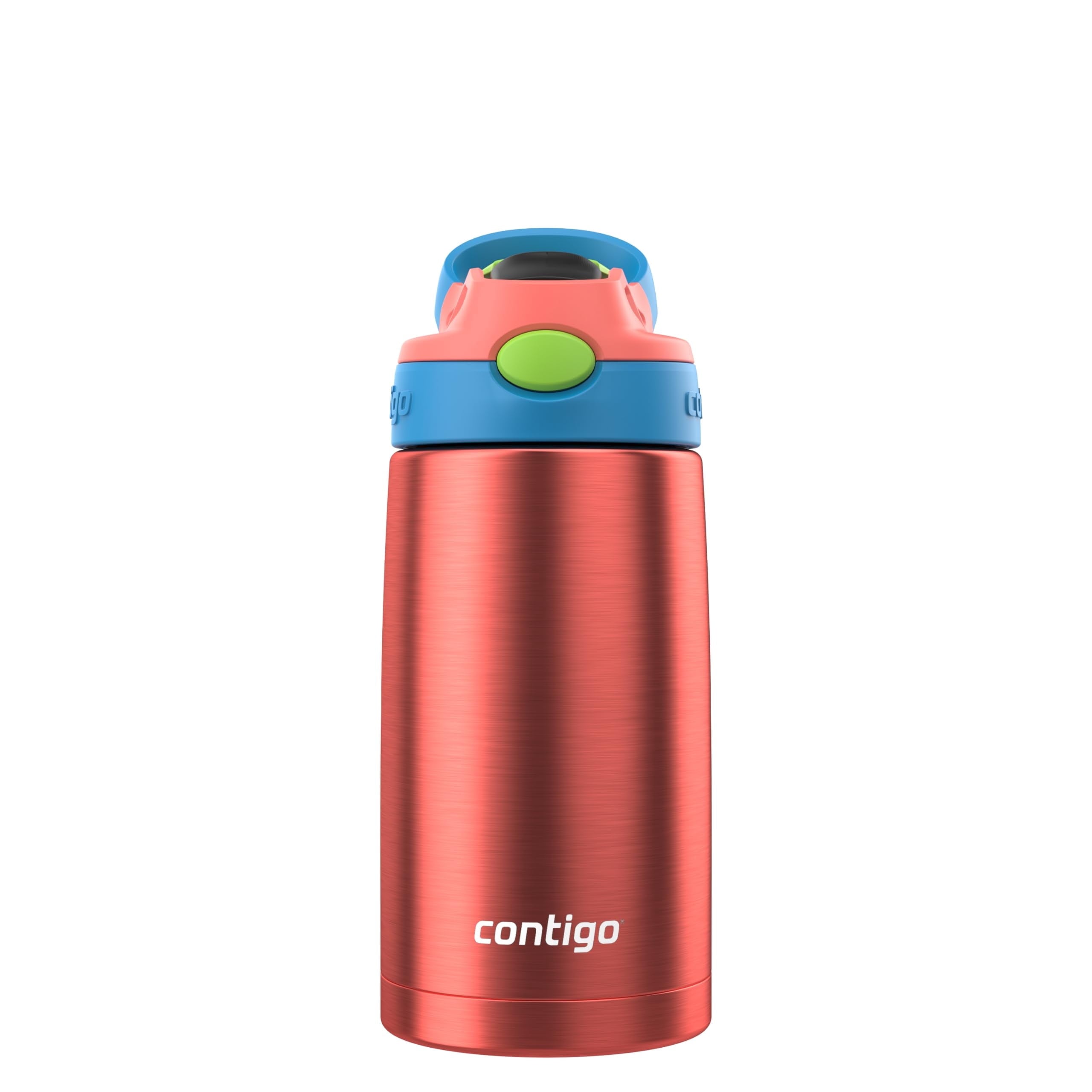 Contigo AUTOSPOUT Water Bottle, 13 oz, Coral Blue/Poppy - OW42