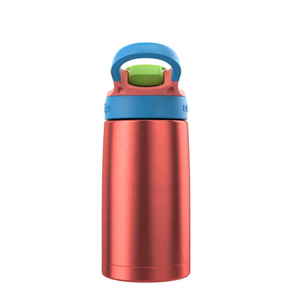 Contigo AUTOSPOUT Water Bottle, 13 oz, Coral Blue/Poppy - OW42