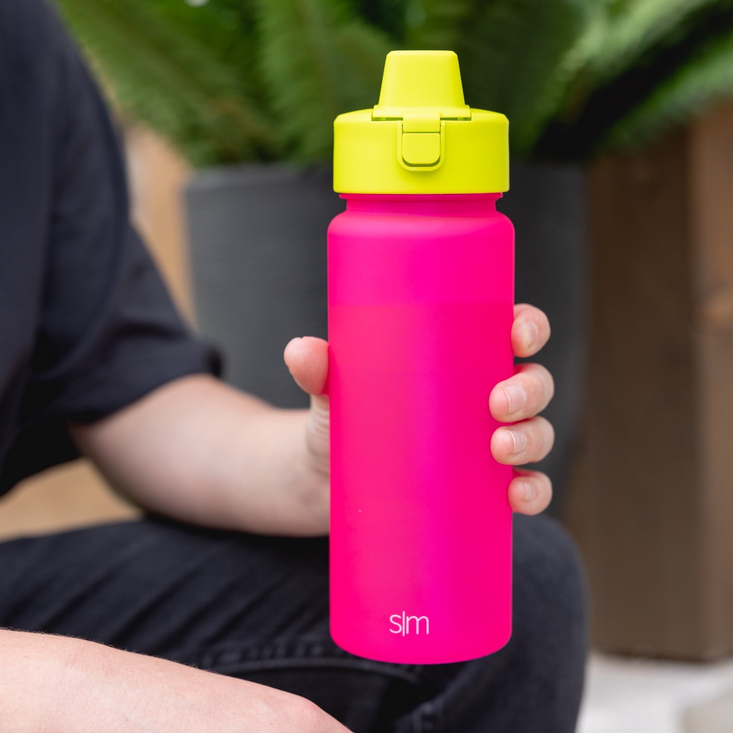 Simple Modern 22 fl oz Reusable Tritan Summit Water Bottle with Silicone Straw Lid|Raspberry Chartreuse - YWS5