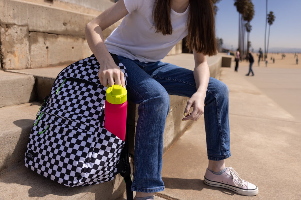 Simple Modern 22 fl oz Reusable Tritan Summit Water Bottle with Silicone Straw Lid|Raspberry Chartreuse - YWS5