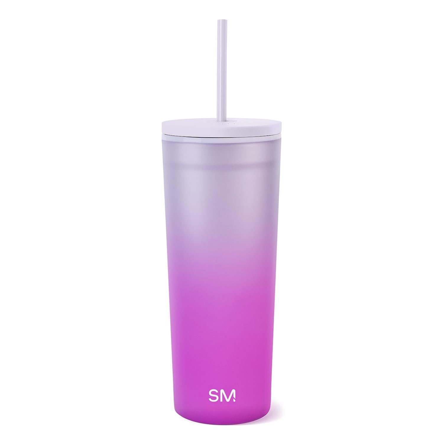 Simple Modern 24 fl oz Double Wall Plastic Classic Tumbler with Straw|Opalescent - ZC3A