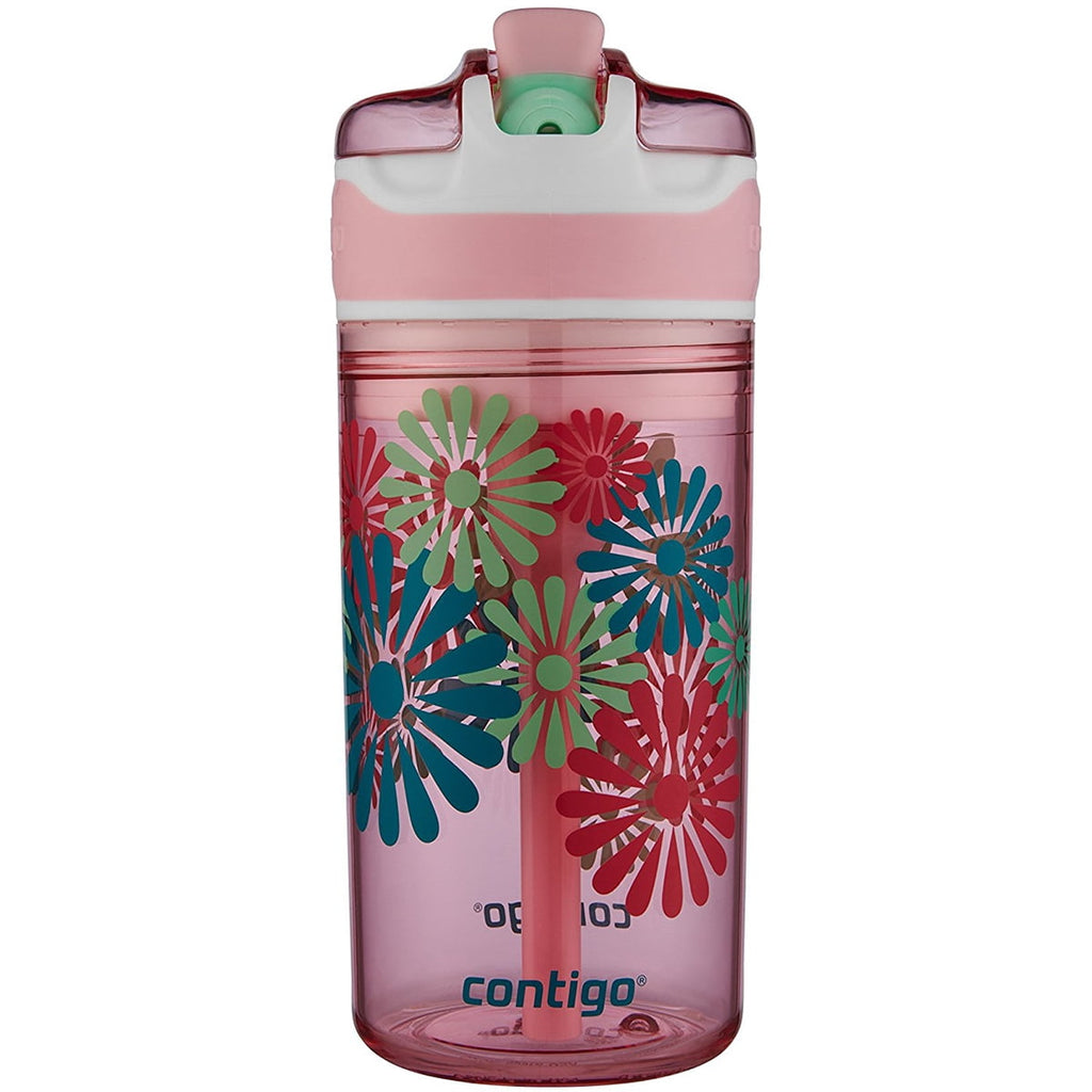 Contigo 13 oz. Kid's Snack Hero Drink Tumbler - Ballet Slipper Pink with Flowers - HU4M