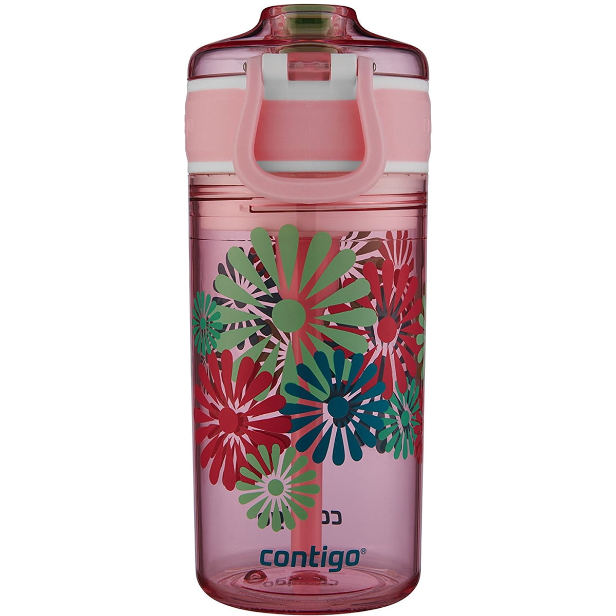 Contigo 13 oz. Kid's Snack Hero Drink Tumbler - Ballet Slipper Pink with Flowers - HU4M