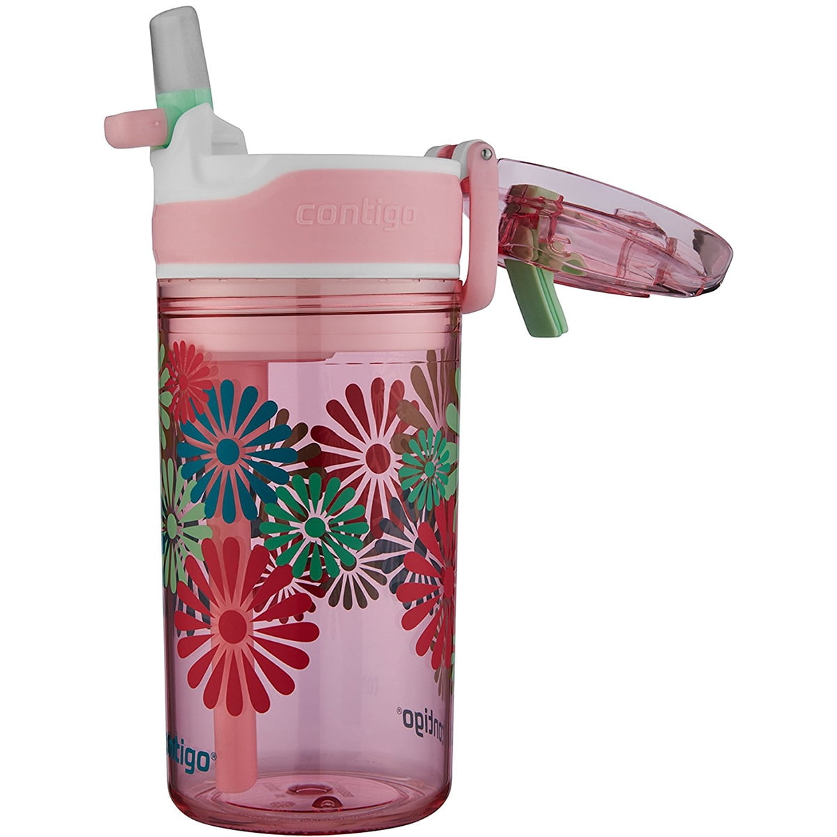 Contigo 13 oz. Kid's Snack Hero Drink Tumbler - Ballet Slipper Pink with Flowers - HU4M