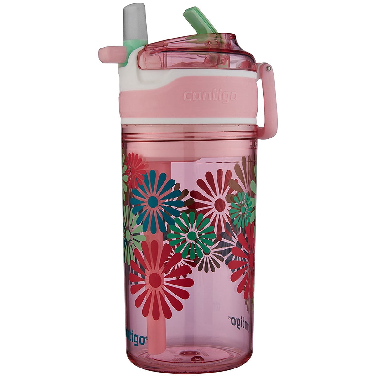 Contigo 13 oz. Kid's Snack Hero Drink Tumbler - Ballet Slipper Pink with Flowers - HU4M