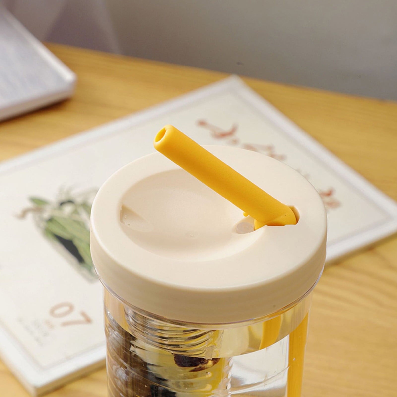 AURIGATE Simple Modern Plastic Tumbler with Lid and Straw Reusable BPA Free Iced Coffee Cups Double Wall Smoothie Cup Gifts for Women Men Him Her Classic Collection - 74VE