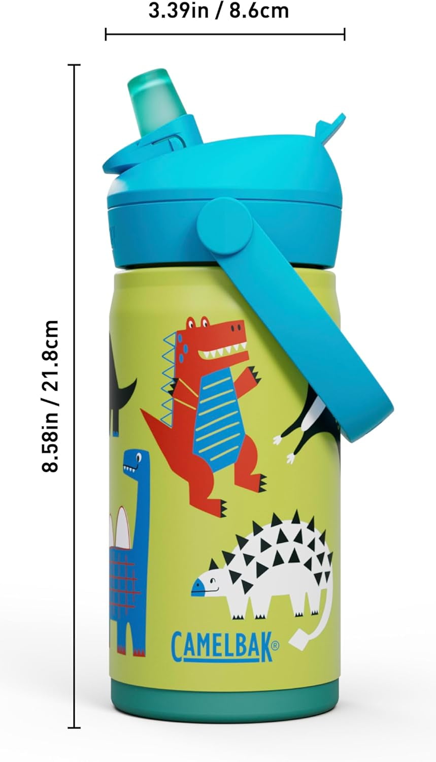 Camelbak Thrive™ Flip Straw Kids Stainless 12oz Water Bottle, Dino Jam - JWTX