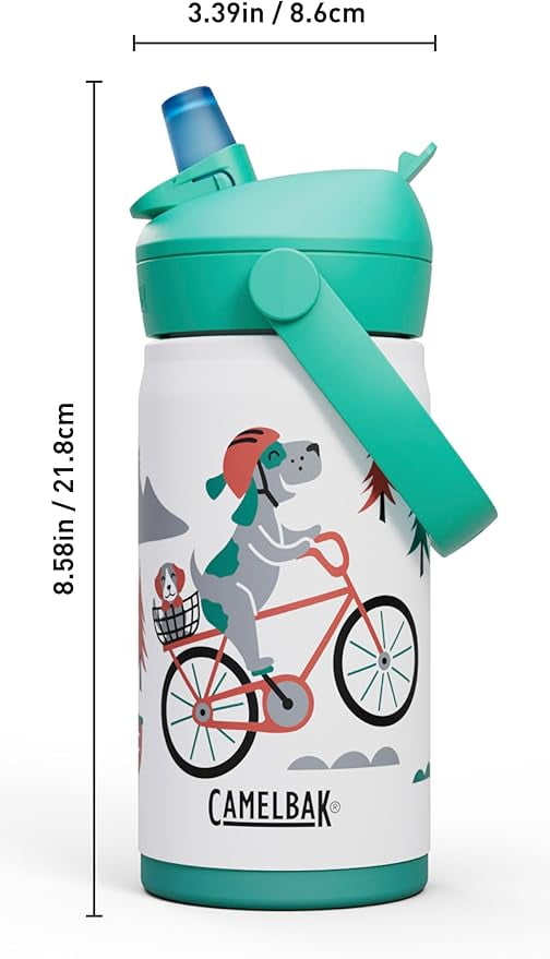 Camelbak Thrive™ Flip Straw Kids Stainless 12oz Water Bottle, Dino Jam - JWTX