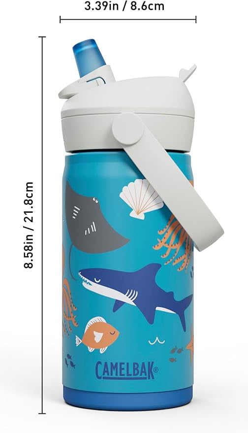 Camelbak Thrive™ Flip Straw Kids Stainless 12oz Water Bottle, Dino Jam - JWTX