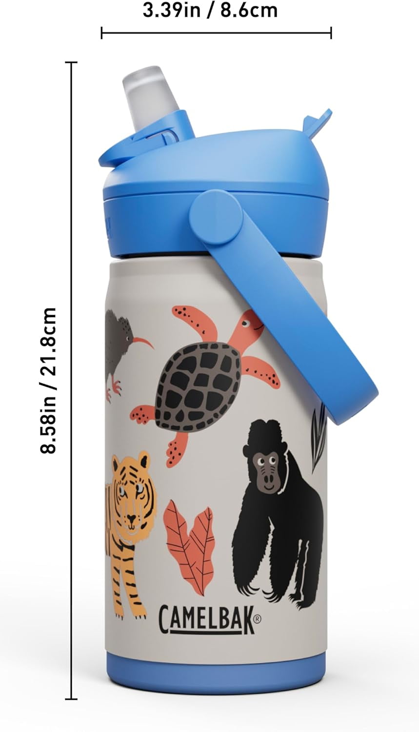Camelbak Thrive™ Flip Straw Kids Stainless 12oz Water Bottle, Dino Jam - JWTX