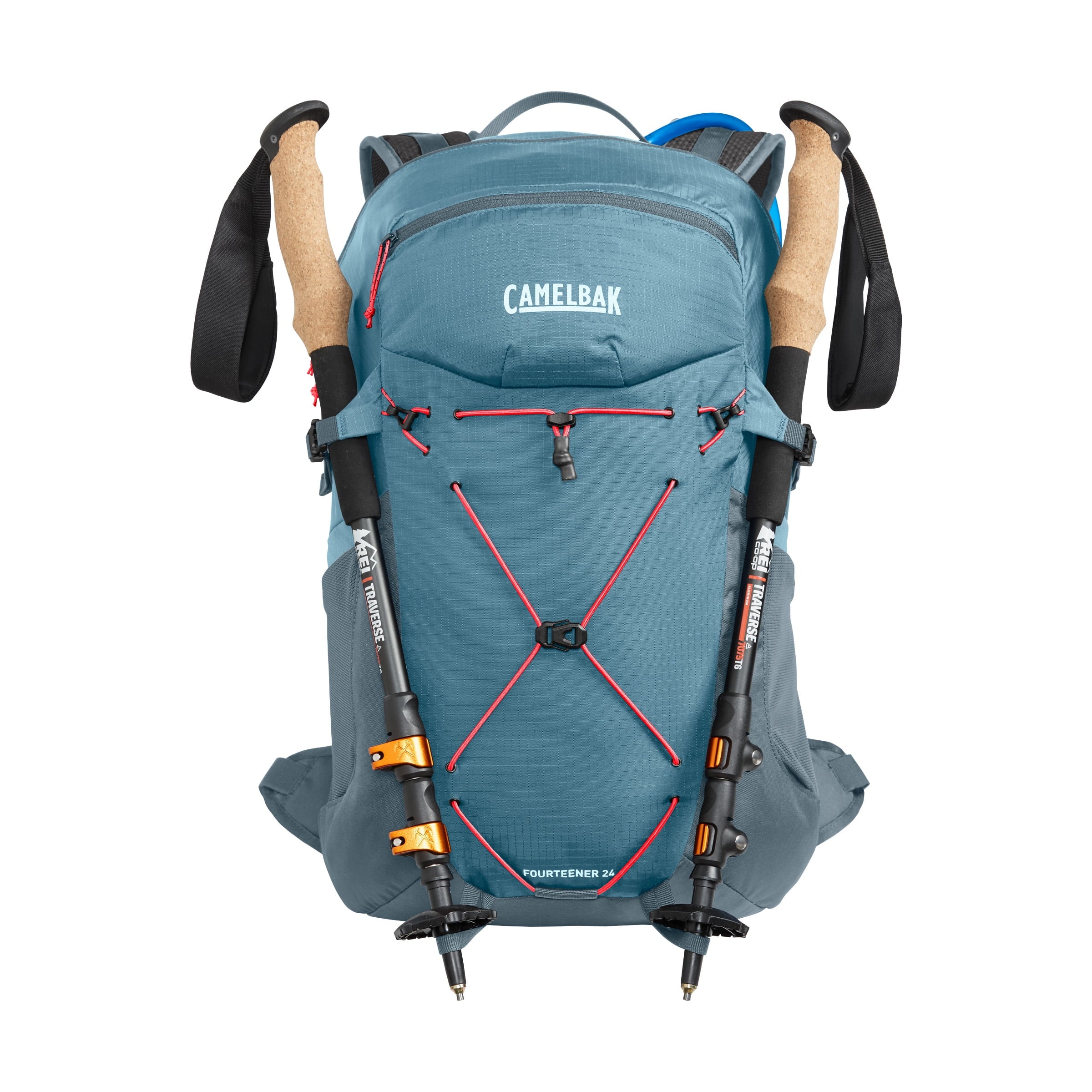 Camelbak Women's Fourteener™ 24 100oz, Smoke Blue/Fiery Coral - BN8E
