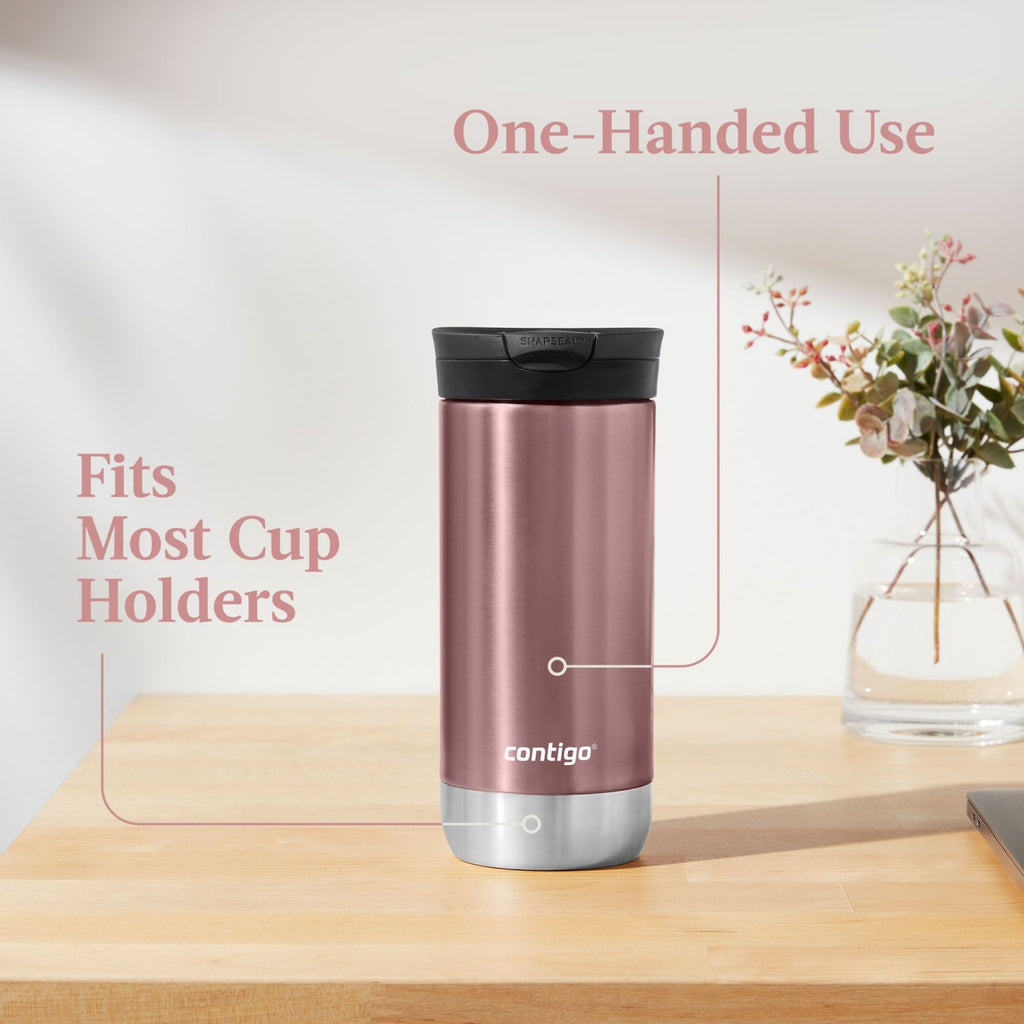 Contigo 16 oz. Huron 2.0 SnapSeal Stainless Steel Travel Mug - Licorice - T9MM