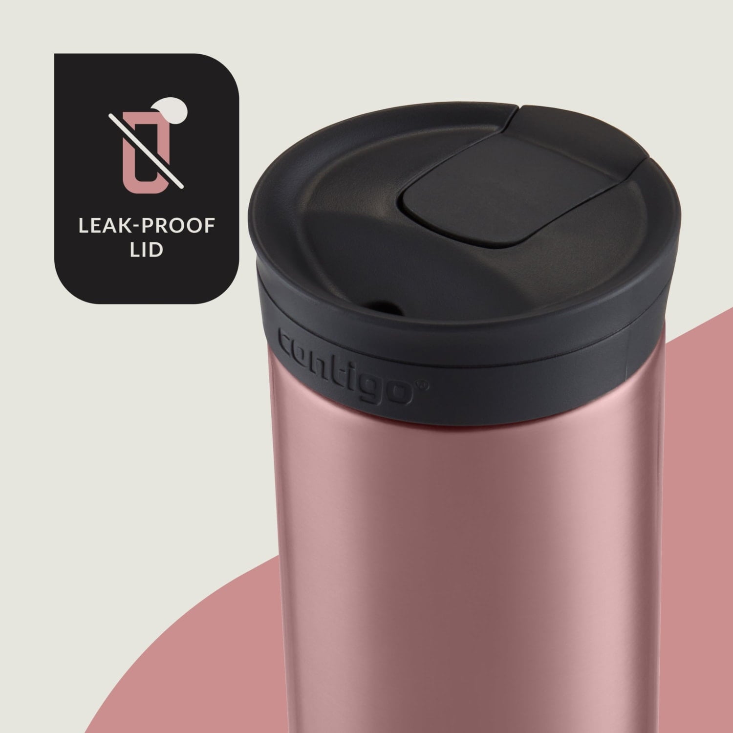 Contigo 16 oz. Huron 2.0 SnapSeal Stainless Steel Travel Mug - Licorice - T9MM