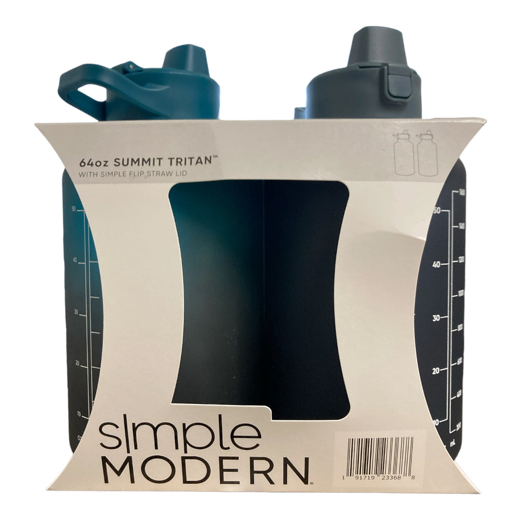 Simple Modern 64-oz Tritan Plastic Summit With Simple Flip Straw Lid 2 Pack (Sweet Taffy and Blush) - P5LY