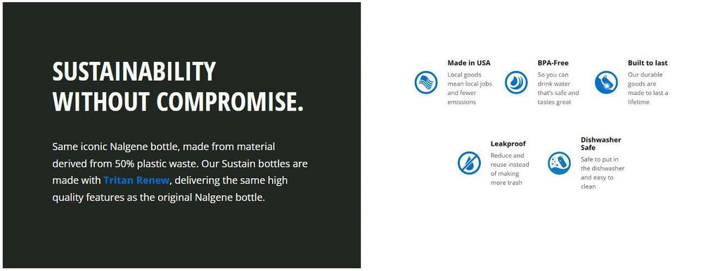 Nalgene 16oz Narrow Mouth Sustain Bottle - JSYP