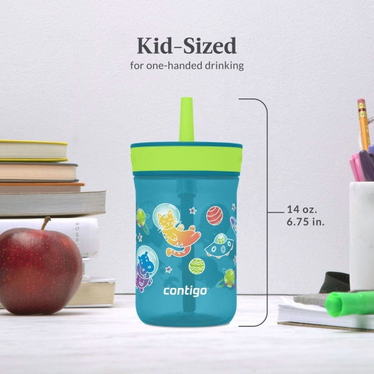 Contigo Kid's 14 oz. Leighton Tumbler 2-Pack - Dogs Doing Things/Spacecraft - T89B
