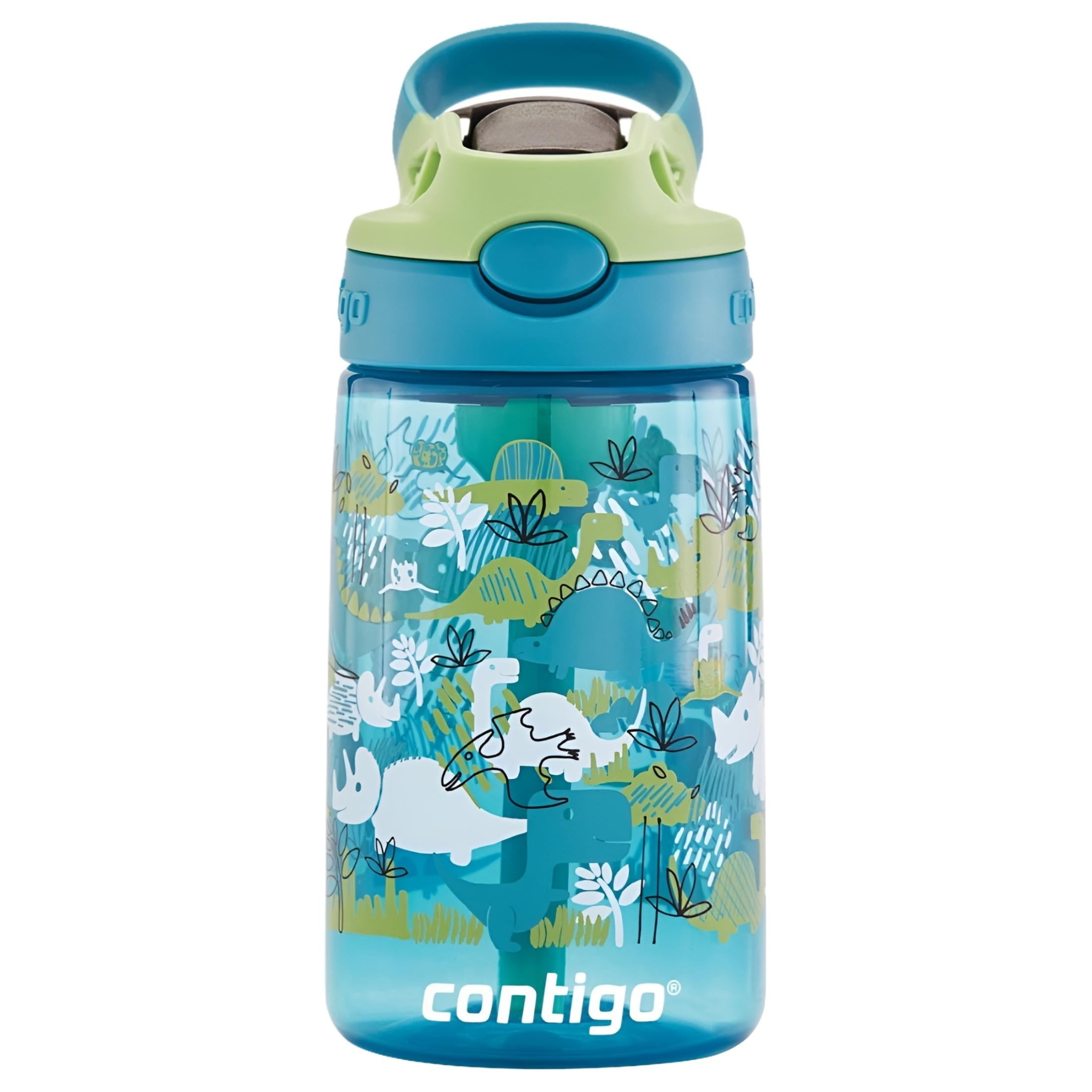 Contigo Kids 2-Pack Straw Water Bottle, 14 oz - Dinos/Sharks - RB8L