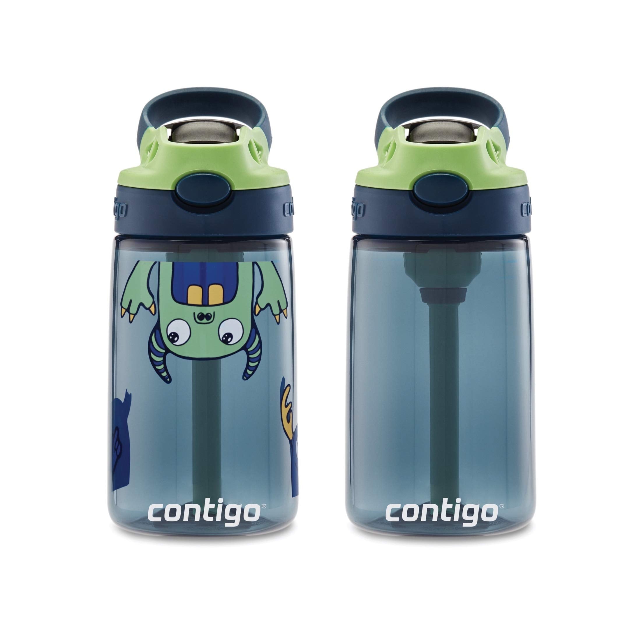 Contigo Kids 2-Pack Straw Water Bottle, 14 oz - Dinos/Sharks - RB8L
