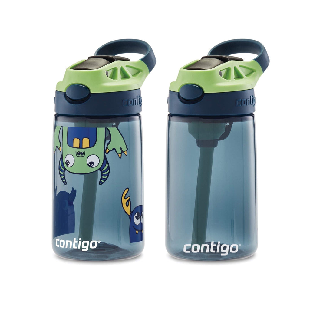 Contigo Kids 2-Pack Straw Water Bottle, 14 oz - Dinos/Sharks - RB8L