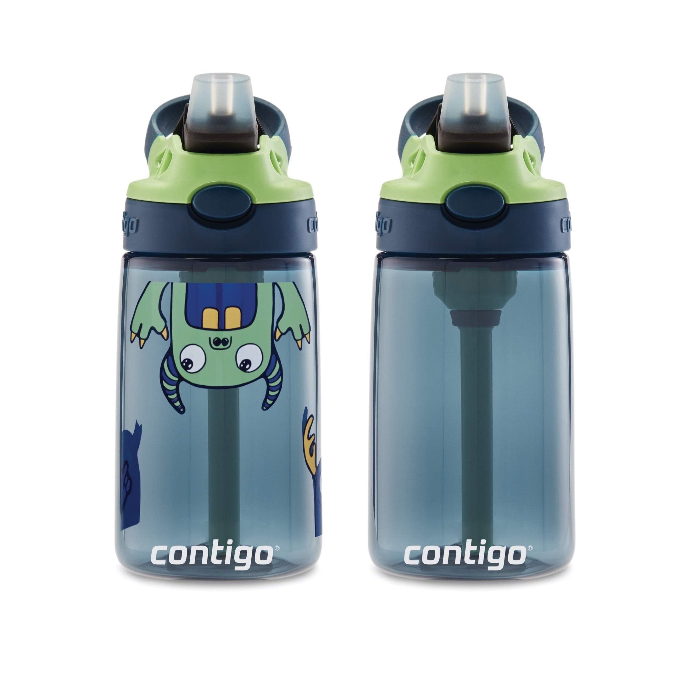 Contigo Kids 2-Pack Straw Water Bottle, 14 oz - Dinos/Sharks - RB8L