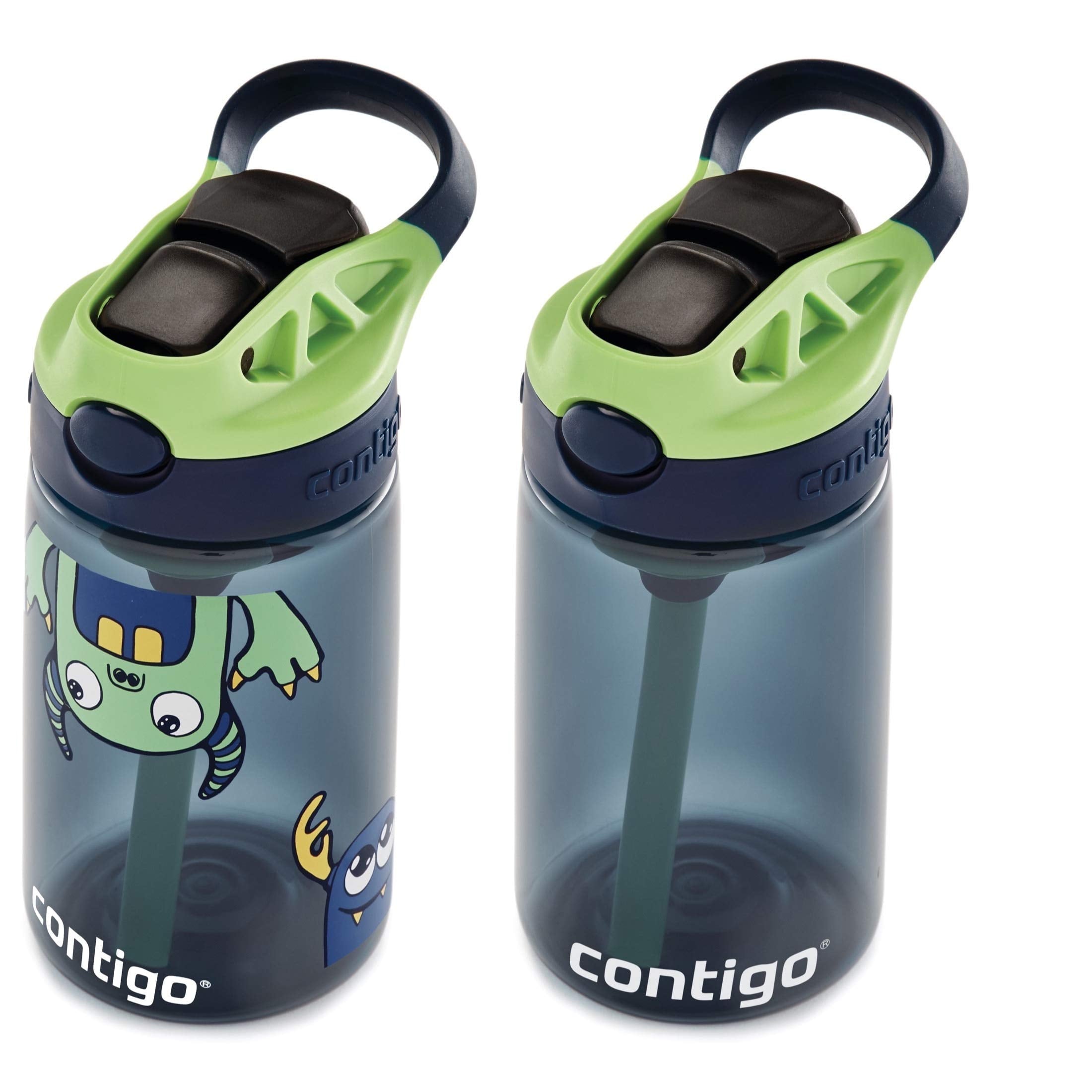 Contigo Kids 2-Pack Straw Water Bottle, 14 oz - Dinos/Sharks - RB8L