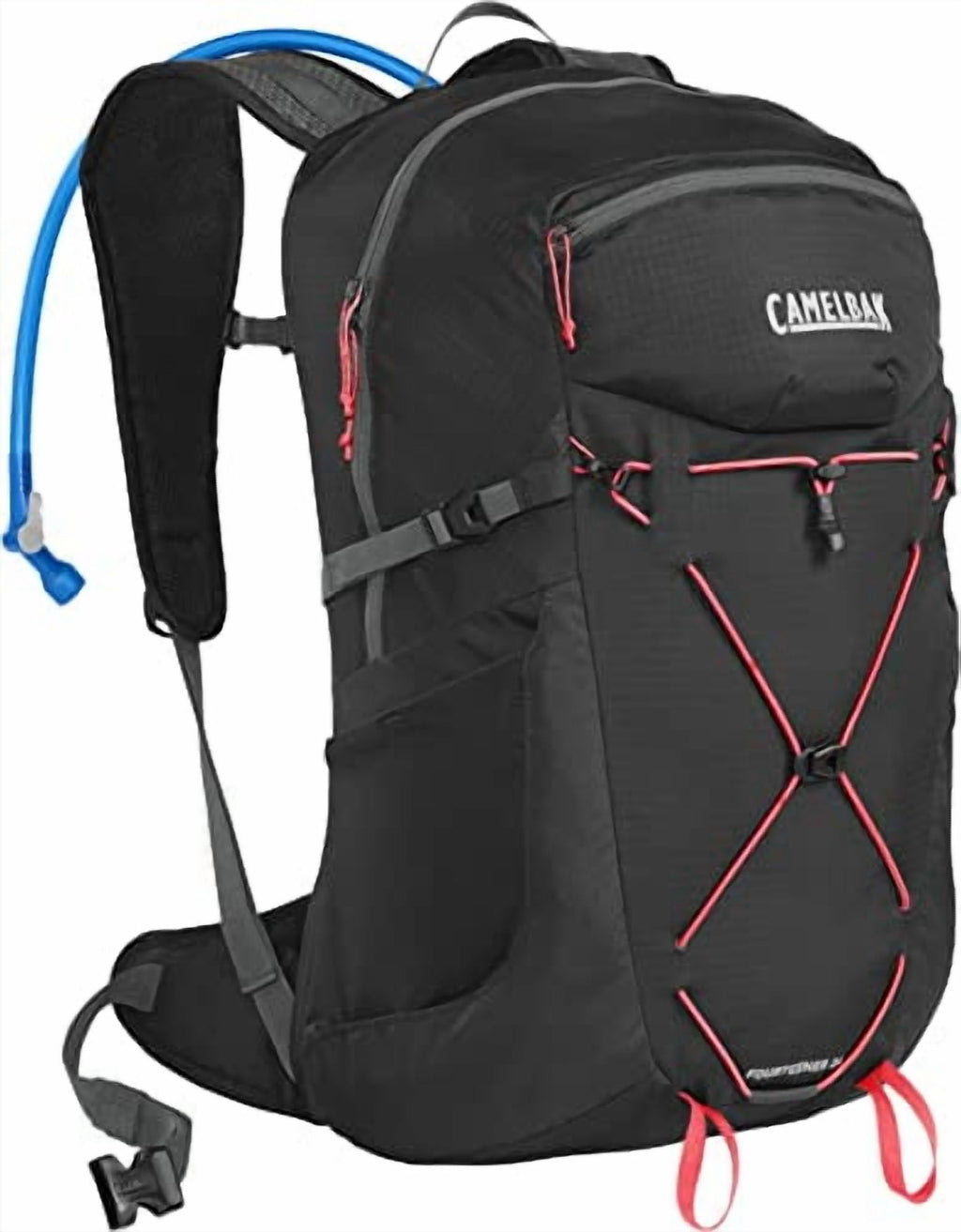 CAMELBAK WOMEN'S FOURTEENER 24 100OZ RESERVOIR HIKING - BLACK/FIERY CORAL - S3BH