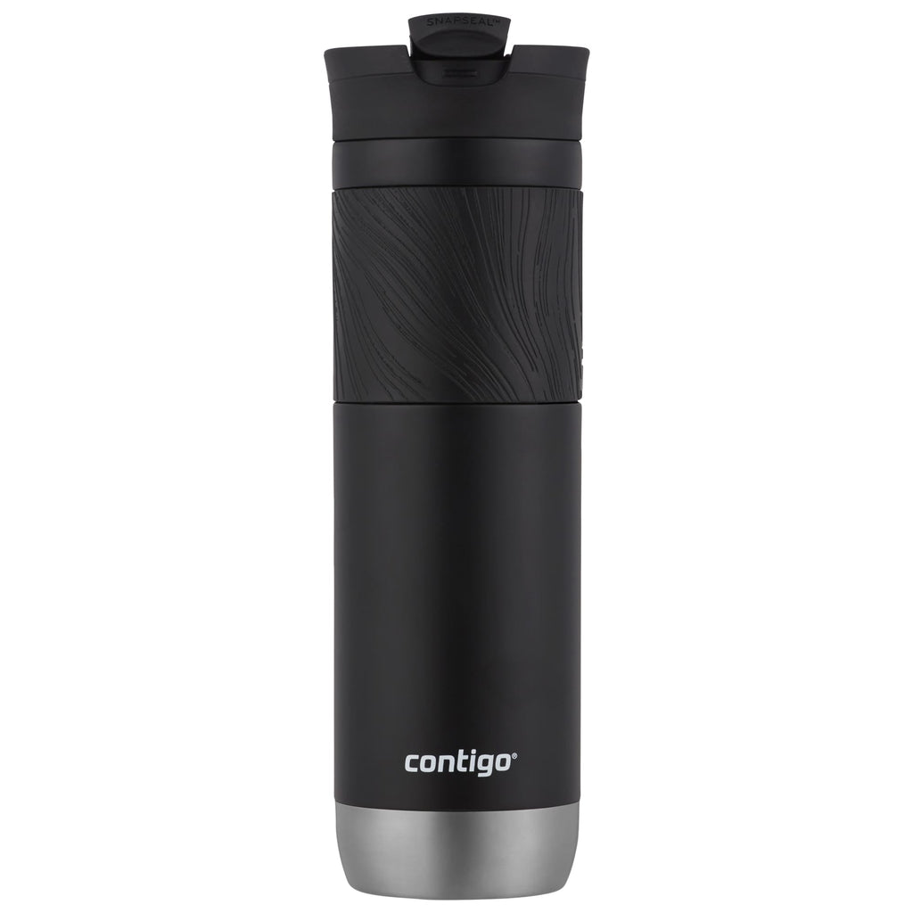 Contigo Byron 2.0 Stainless Steel Travel Mug with SNAPSEAL Lid and Grip in Black, 24 fl oz. - W9H4