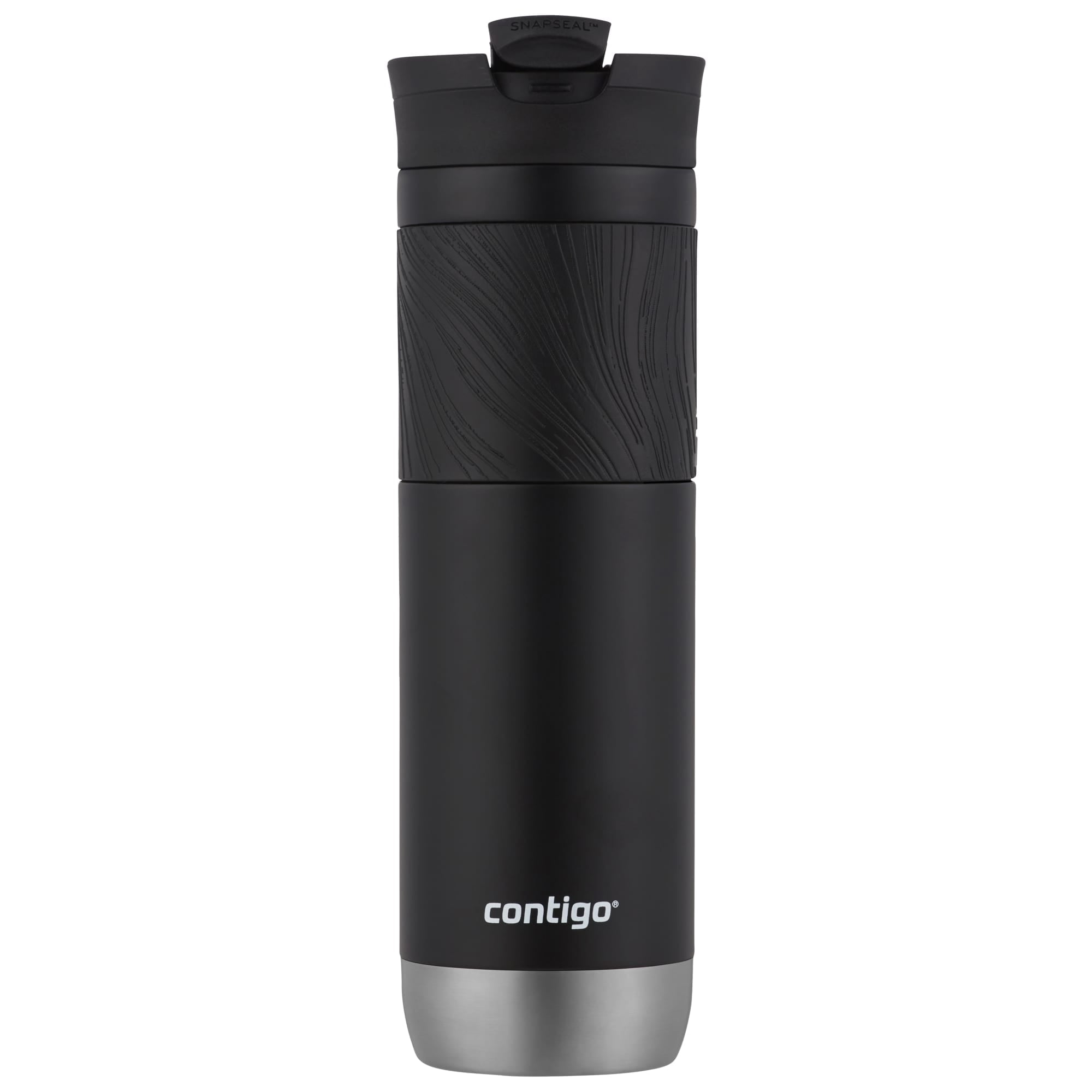 Contigo Byron 2.0 Stainless Steel Travel Mug with SNAPSEAL Lid and Grip in Black, 24 fl oz. - W9H4