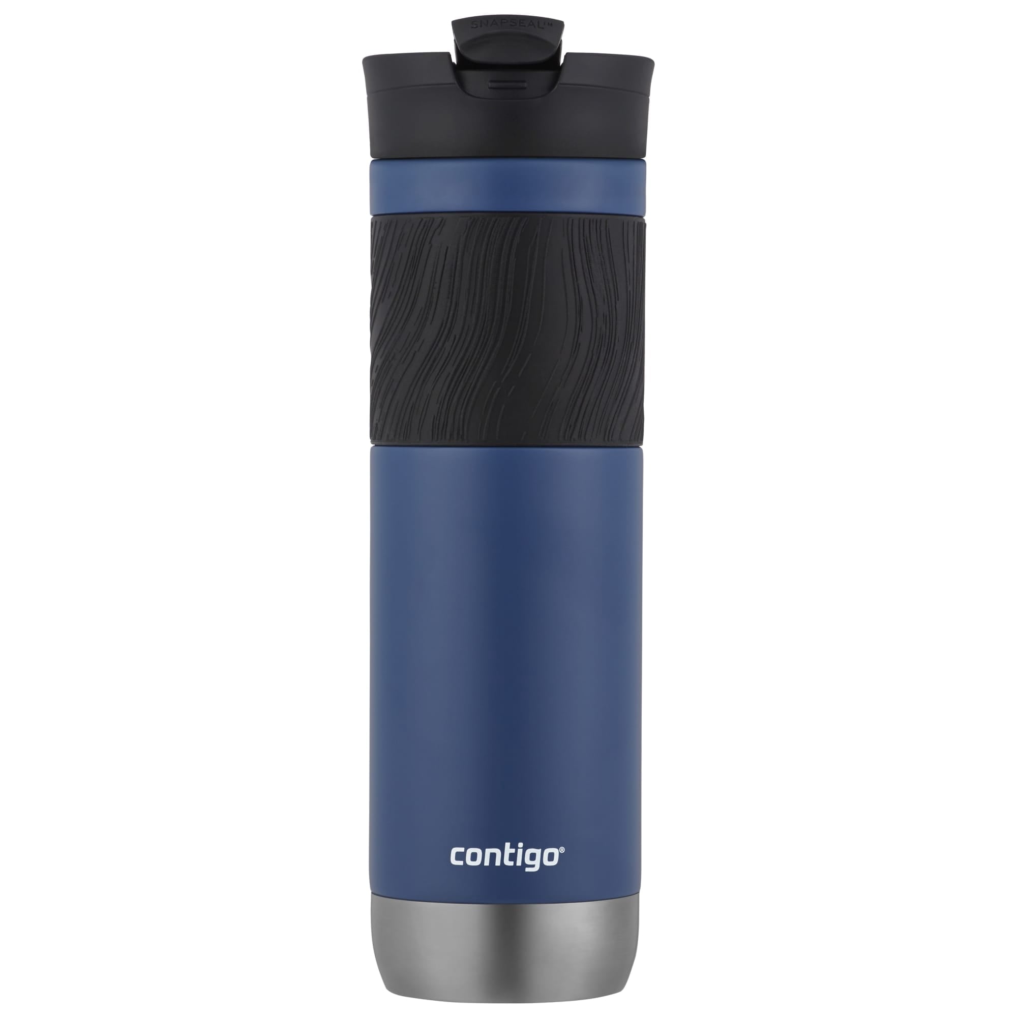 Contigo Byron 2.0 Stainless Steel Travel Mug with SNAPSEAL Lid and Grip in Black, 24 fl oz. - W9H4