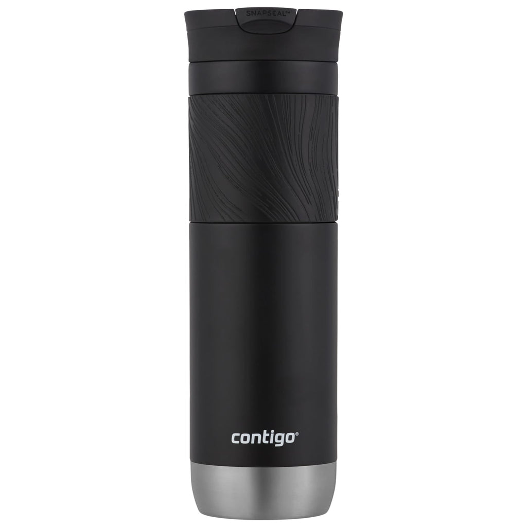 Contigo Byron 2.0 Stainless Steel Travel Mug with SNAPSEAL Lid and Grip in Black, 24 fl oz. - W9H4