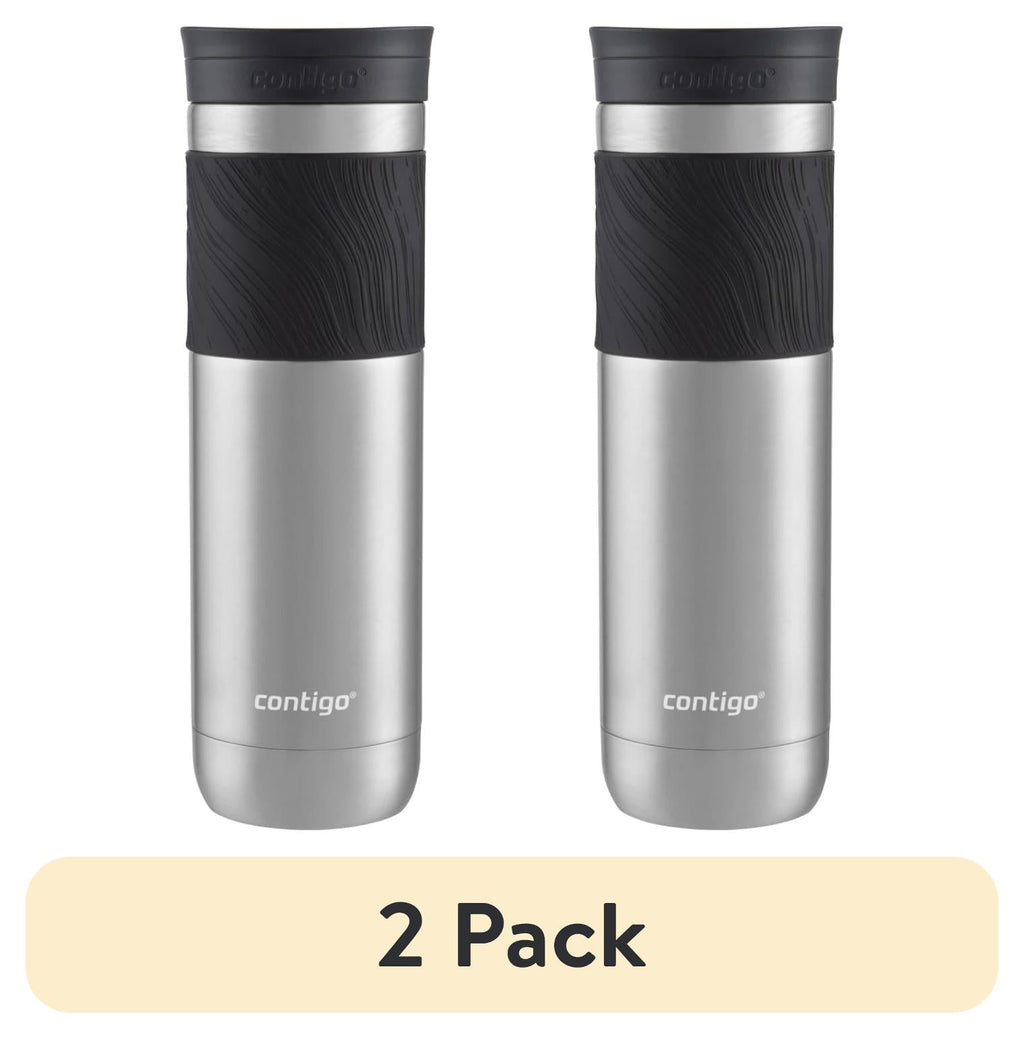 Contigo Byron 2.0 Stainless Steel Travel Mug with SNAPSEAL Lid and Grip in Black, 24 fl oz. - W9H4