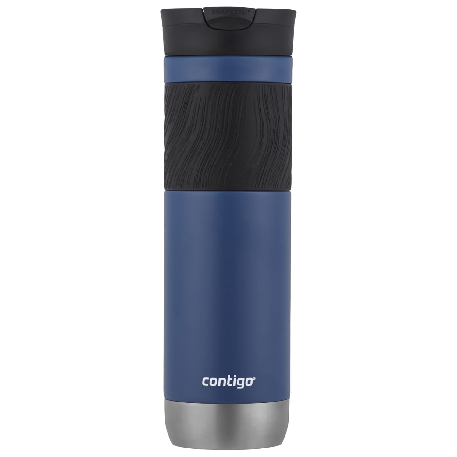 Contigo Byron 2.0 Stainless Steel Travel Mug with SNAPSEAL Lid and Grip in Black, 24 fl oz. - W9H4