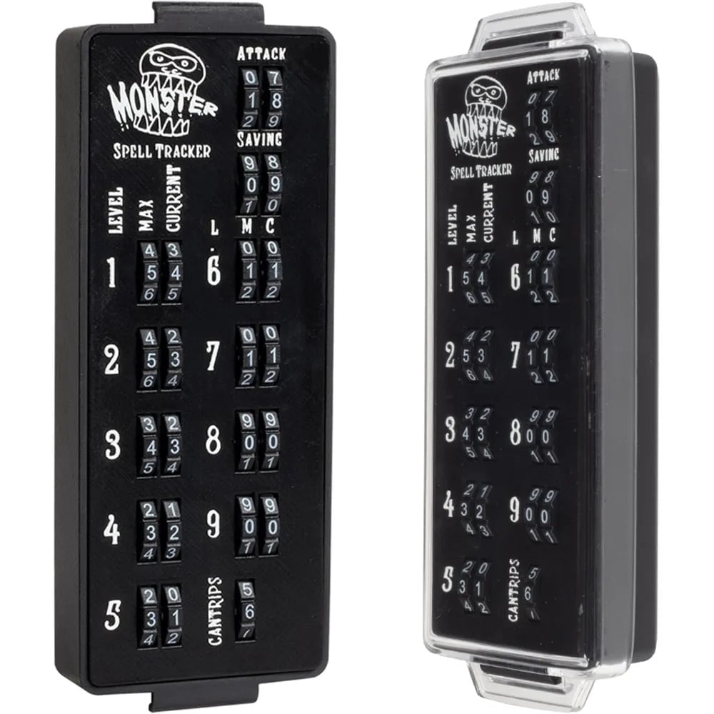 Ultimate RPG Spell Tracker for DND- Easily Keep Track of All Magic Stats, Levels, Modifiers Easily w Adjustable Place-Locking Dials &amp; Protective Cover- Compatible w Dungeons Dragons 5e Tabletop Games - XRH3