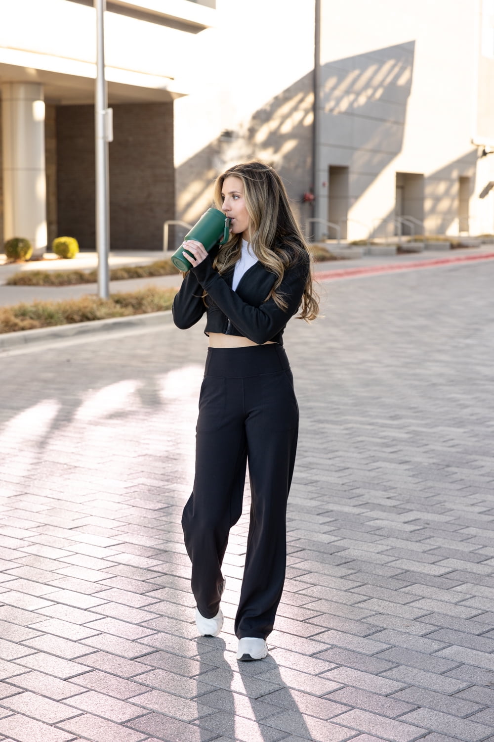 Simple Modern 30 fl oz Insulated Stainless Steel Trek Pivot Tumbler with Straw Lid and Top Handle|Forest - 7G37
