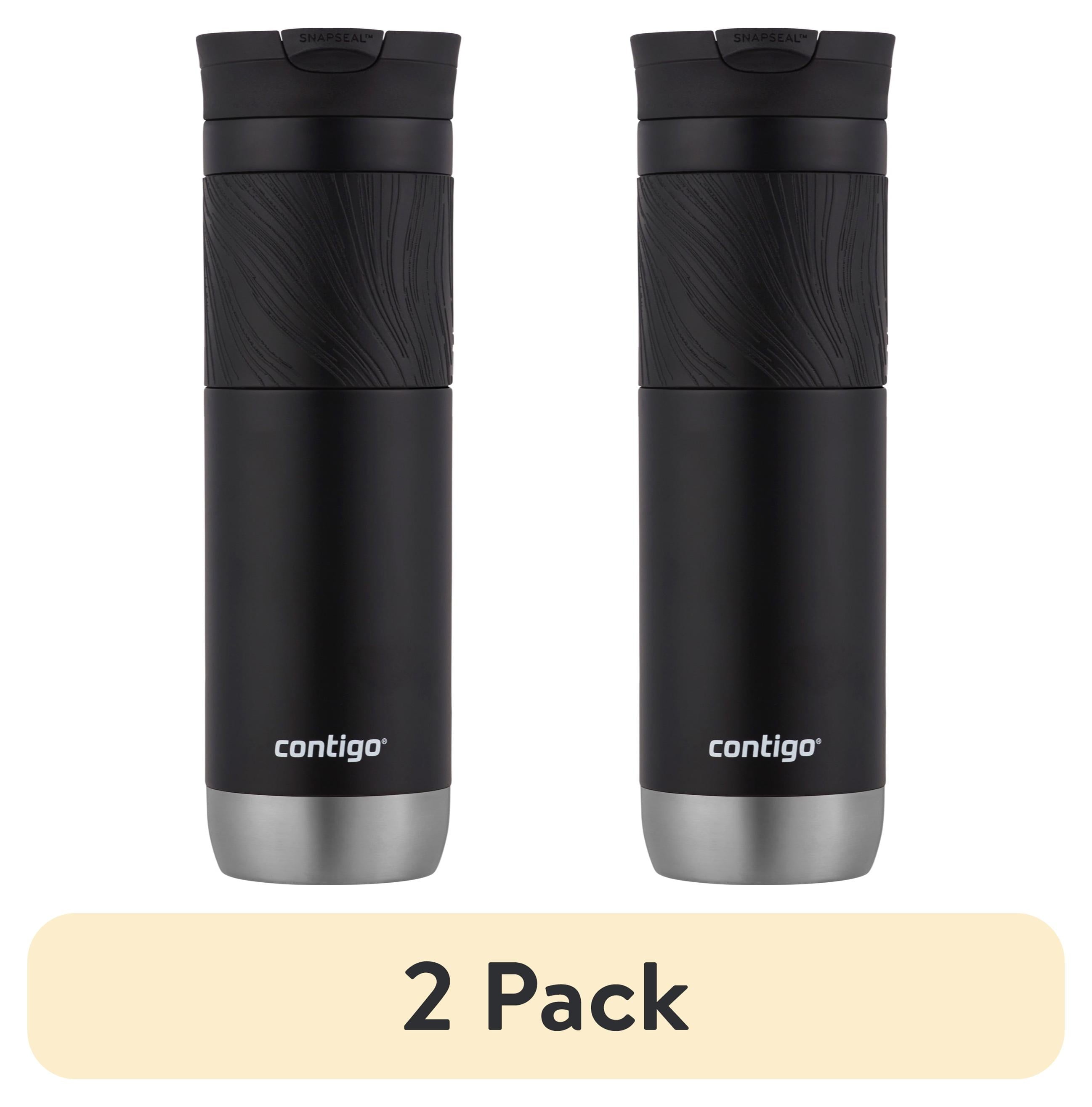 Contigo Byron 2.0 Stainless Steel Travel Mug with SNAPSEAL Lid and Grip in Black, 24 fl oz. - W9H4