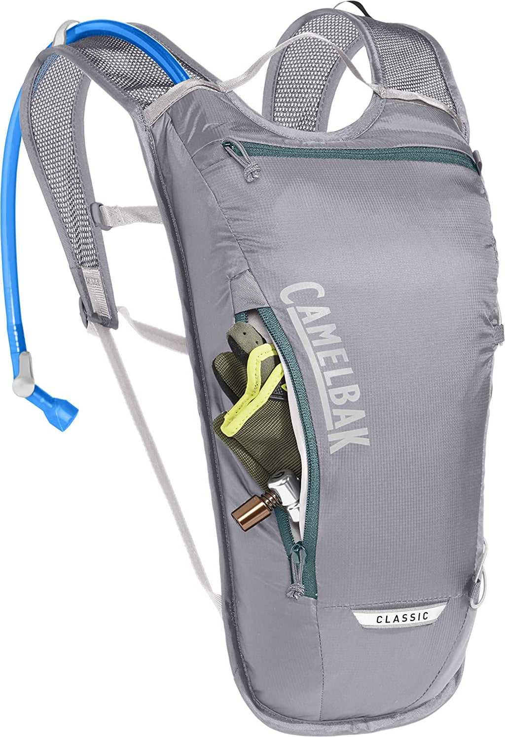 CamelBak Classic Light Bike Hydration Pack 70oz, Gunmetal/Hydro - 47FE