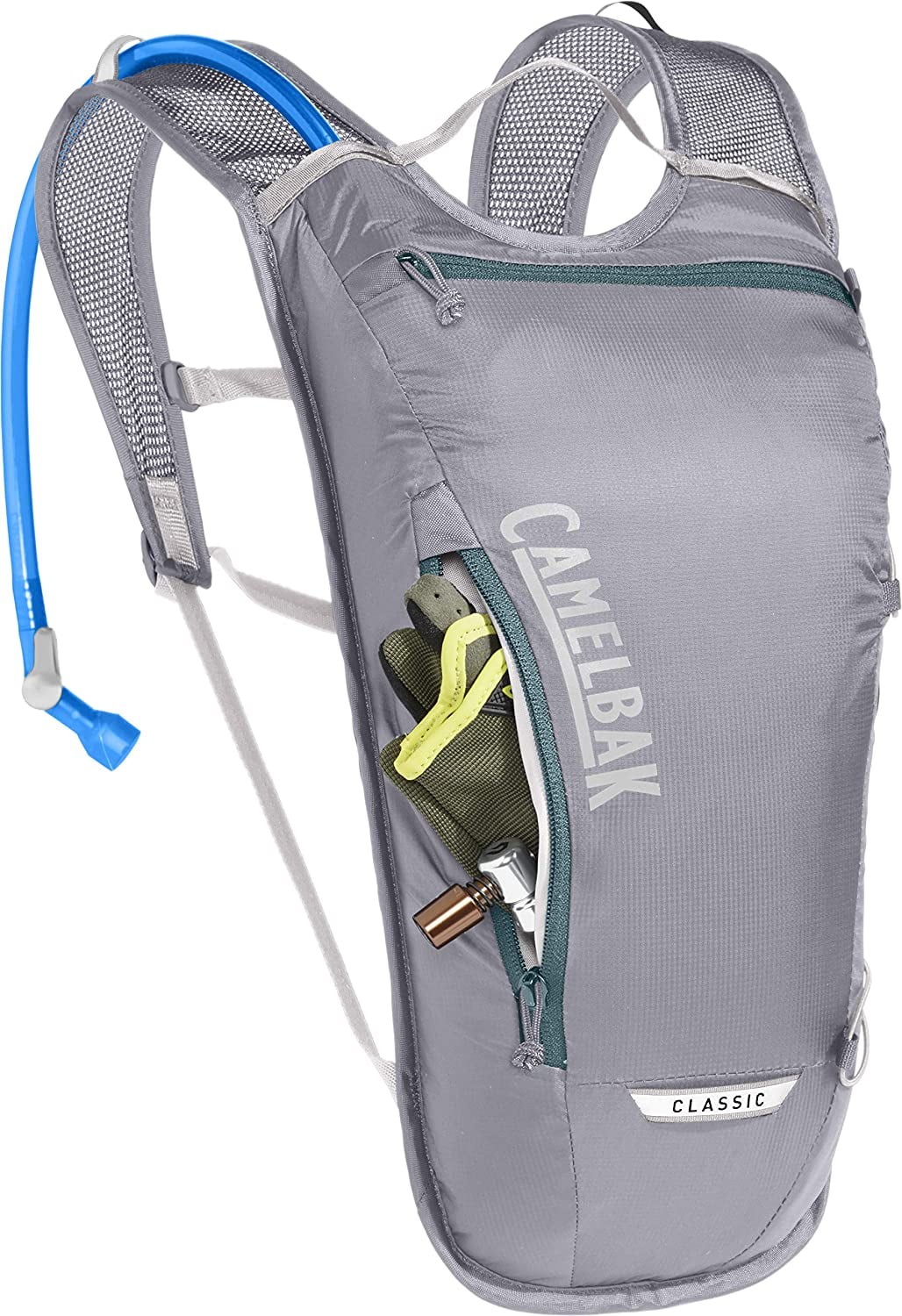 CamelBak Classic Light Bike Hydration Pack 70oz, Gunmetal/Hydro - 47FE