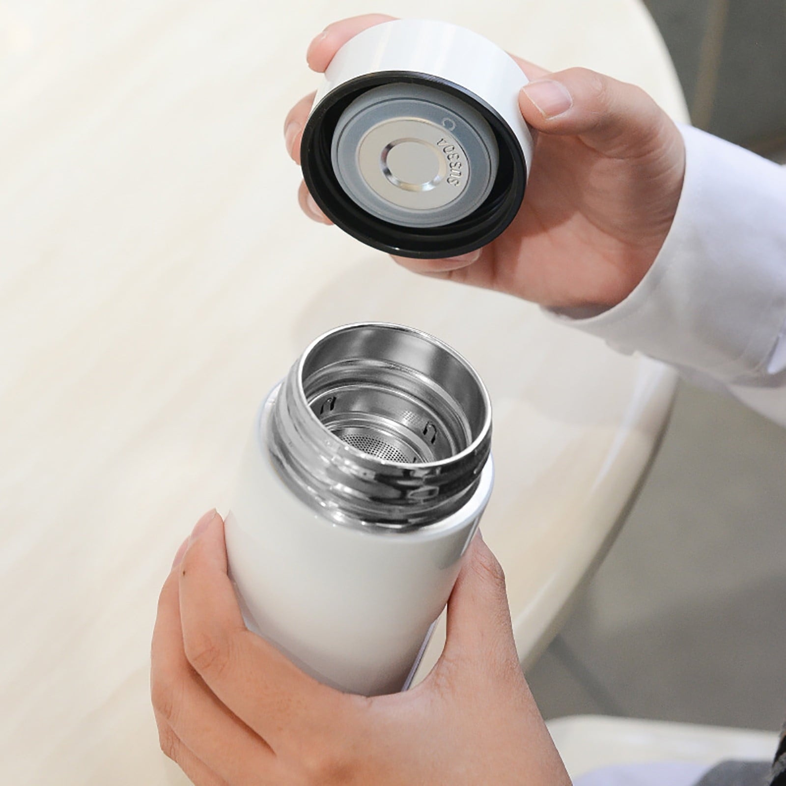 Stainless Steel Insulation Cup Cute Mini Portable Children Student Water Bottle Coffee Travel Mug LED Temperature Display Double Walled Vacuum Long Lasting Insulation - E664