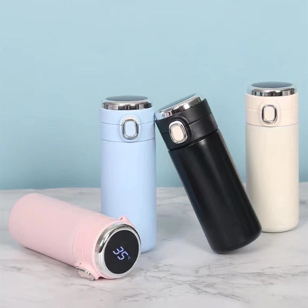 Stainless Steel Insulation Cup Cute Mini Portable Children Student Water Bottle Coffee Travel Mug LED Temperature Display Double Walled Vacuum Long Lasting Insulation - E664