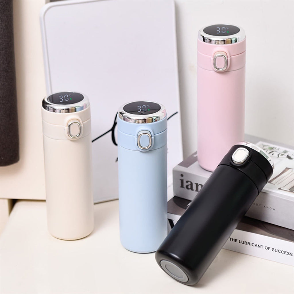 Stainless Steel Insulation Cup Cute Mini Portable Children Student Water Bottle Coffee Travel Mug LED Temperature Display Double Walled Vacuum Long Lasting Insulation - E664