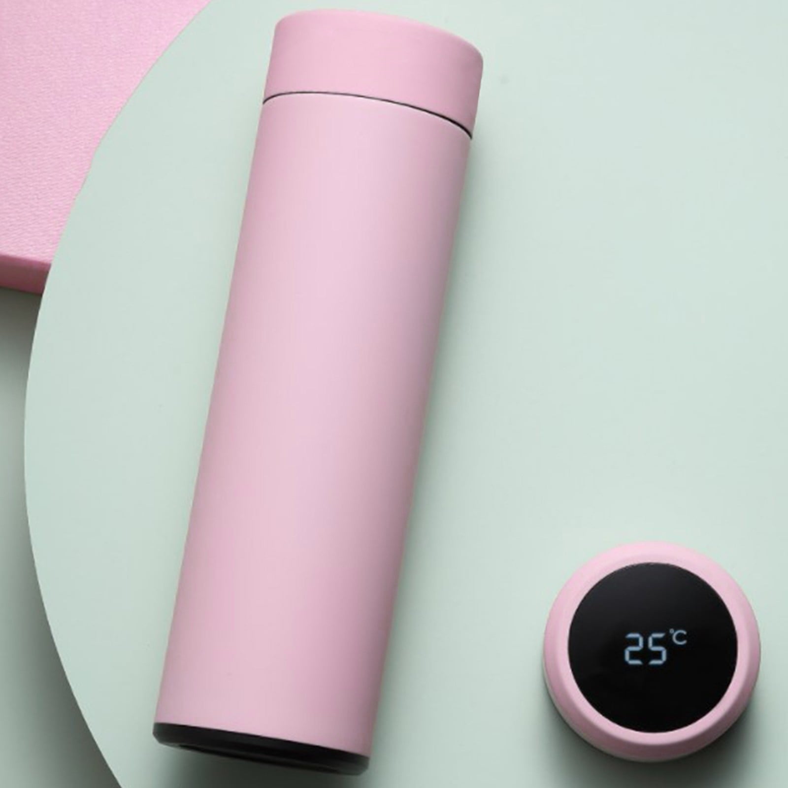 Stainless Steel Insulation Cup Cute Mini Portable Children Student Water Bottle Coffee Travel Mug LED Temperature Display Double Walled Vacuum Long Lasting Insulation - E664