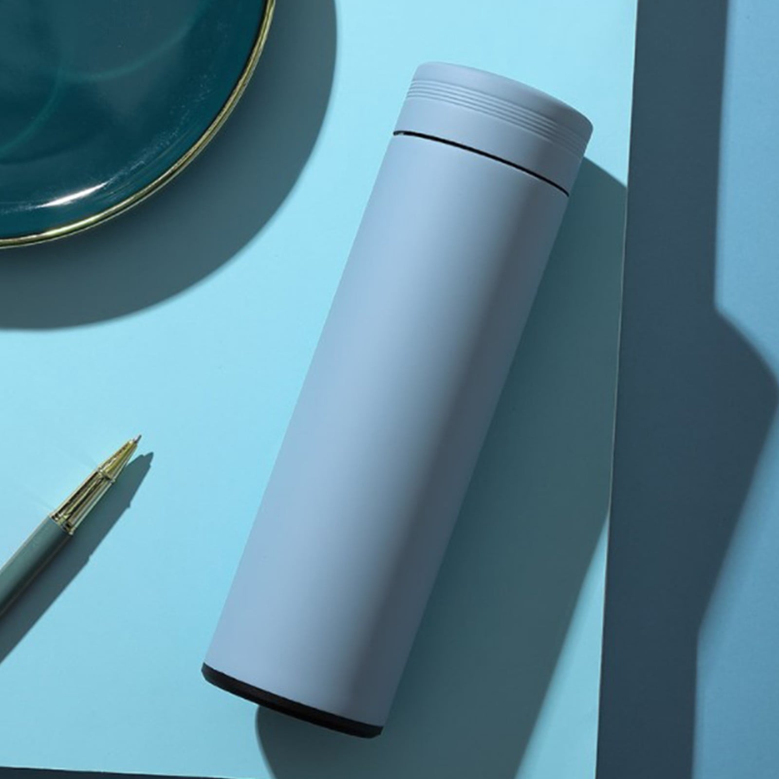 Stainless Steel Insulation Cup Cute Mini Portable Children Student Water Bottle Coffee Travel Mug LED Temperature Display Double Walled Vacuum Long Lasting Insulation - E664