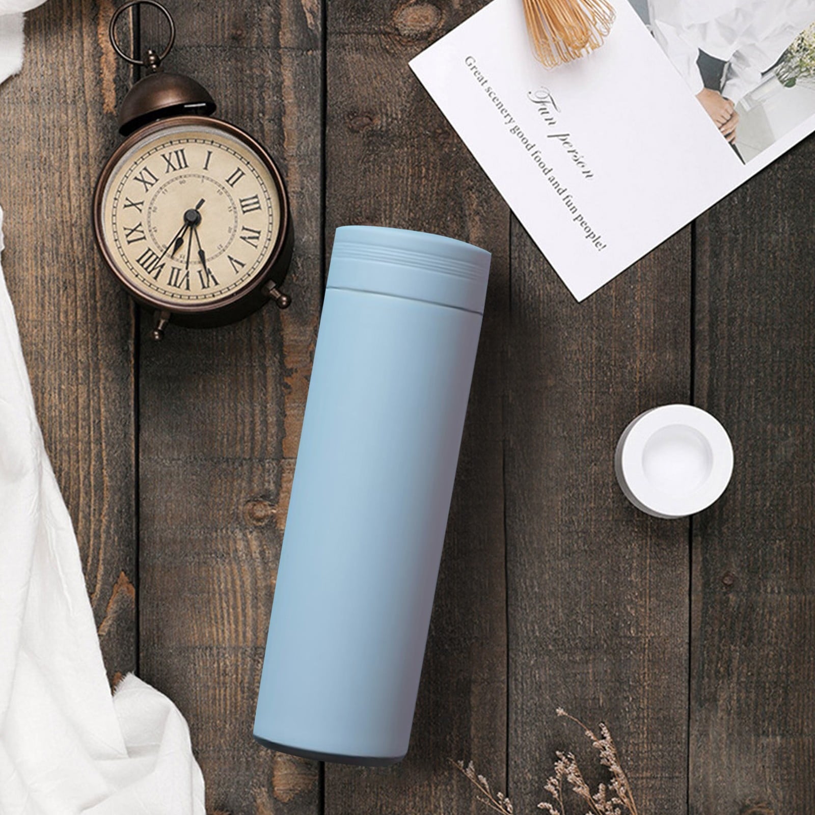 Stainless Steel Insulation Cup Cute Mini Portable Children Student Water Bottle Coffee Travel Mug LED Temperature Display Double Walled Vacuum Long Lasting Insulation - E664
