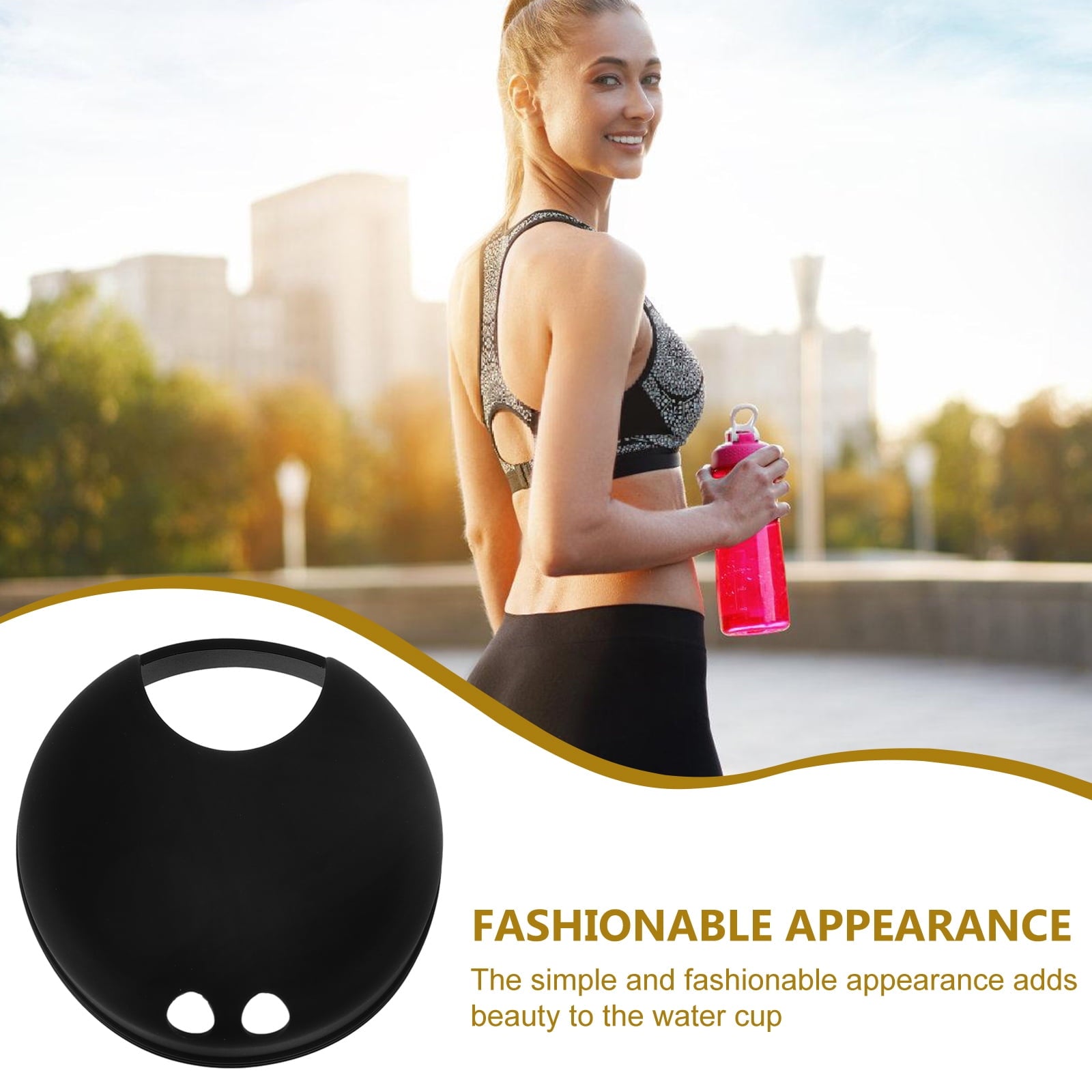 Masteelf 2pcs Splash Guarding Lid For Wide Mouth Bottle  Water Cup Anti-spill Intended Accessory Water Cup Lid Spill-proof Cap For Water Cup Compatible For Nalgene Easy Sipper - TVEZ